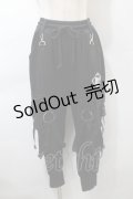 KRY CLOTHING / サス付きスウェットパンツ  黒 S-25-10-29-061-EL-PA-HR-ZS