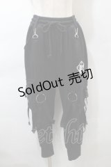 KRY CLOTHING / サス付きスウェットパンツ  黒 S-25-10-29-061-EL-PA-HR-ZS