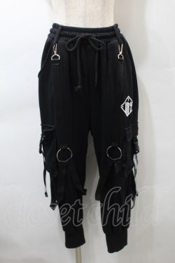 画像1: KRY CLOTHING / サス付きスウェットパンツ  黒 S-25-10-29-061-EL-PA-HR-ZS