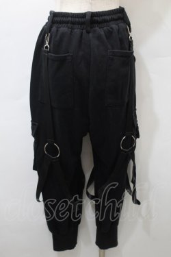 画像2: KRY CLOTHING / サス付きスウェットパンツ  黒 S-25-10-29-061-EL-PA-HR-ZS