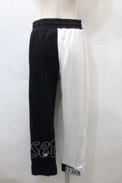 画像2: KRY CLOTHING / 「GIA」スウェットパンツ  黒ｘ白 S-25-10-29-062-EL-PA-HR-ZS