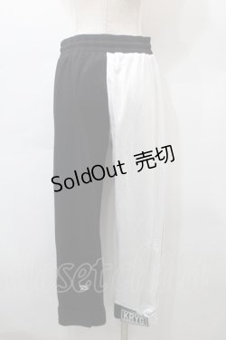画像2: KRY CLOTHING / 「GIA」スウェットパンツ  黒ｘ白 S-25-10-29-062-EL-PA-HR-ZS