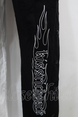 画像3: KRY CLOTHING / 「GIA」スウェットパンツ  黒ｘ白 S-25-10-29-062-EL-PA-HR-ZS