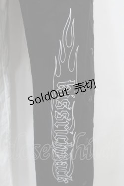 画像3: KRY CLOTHING / 「GIA」スウェットパンツ  黒ｘ白 S-25-10-29-062-EL-PA-HR-ZS