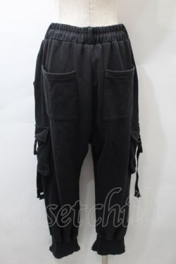 画像2: KRY CLOTHING / ZIPデザインスウェットパンツ  黒 S-25-10-29-063-EL-PA-HR-ZS
