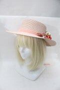 axes femme / アソートフラワーカンカン帽  ピンク S-25-10-29-009-AX-AC-HR-ZS