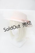 axes femme / アソートフラワーカンカン帽  ピンク S-25-10-29-009-AX-AC-HR-ZS