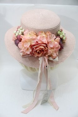 画像2: axes femme / アソートフラワーカンカン帽  ピンク S-25-10-29-009-AX-AC-HR-ZS
