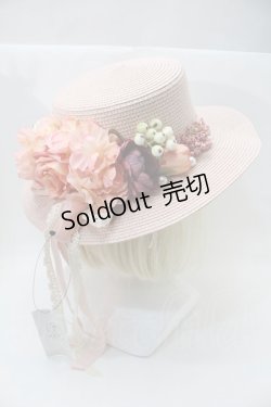 画像3: axes femme / アソートフラワーカンカン帽  ピンク S-25-10-29-009-AX-AC-HR-ZS