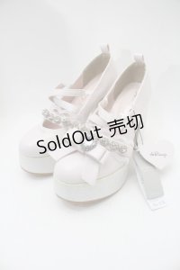 Ank Rouge / ビジュー厚底パンプス  ピンク S-25-10-29-010-CA-SH-HR-ZS