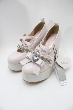 画像1: Ank Rouge / ビジュー厚底パンプス  ピンク S-25-10-29-010-CA-SH-HR-ZS