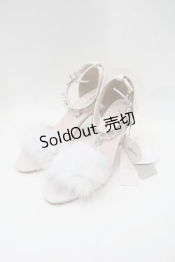 画像1: Ank Rouge / きらきらフェザー ミュール  ピンク S-25-10-29-011-CA-SH-HR-ZS