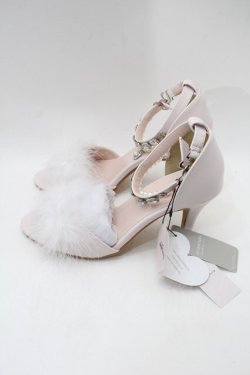 画像2: Ank Rouge / きらきらフェザー ミュール  ピンク S-25-10-29-011-CA-SH-HR-ZS