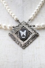 Sheglit / "Ulysses"ダブルパールネックレス  黒ｘ白 S-25-10-29-013-EL-AC-HR-ZS