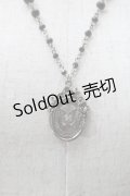 Sheglit / "Ulysses"オーバルメダルネックレス  黒 S-25-10-29-014-EL-AC-HR-ZS