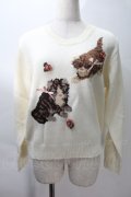 PINK HOUSE / フラッフィーキティーズニット  オフ S-25-10-29-019-LO-TO-AS-ZS