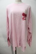 LAND by MILKBOY / CHERRY L.S. TEE  ライトピンク S-25-10-29-021-MB-TO-HR-ZS