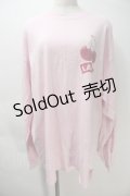 LAND by MILKBOY / CHERRY L.S. TEE  ライトピンク S-25-10-29-021-MB-TO-HR-ZS