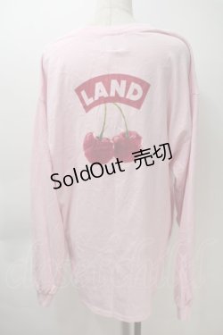 画像2: LAND by MILKBOY / CHERRY L.S. TEE  ライトピンク S-25-10-29-021-MB-TO-HR-ZS