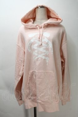 画像1: KRY CLOTHING / サンリオコラボ 裏毛プルオーバーパーカー  ピンク S-25-10-29-022-EL-BL-HR-ZS