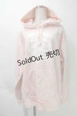 画像1: KRY CLOTHING / サンリオコラボ 裏毛プルオーバーパーカー  ピンク S-25-10-29-022-EL-BL-HR-ZS