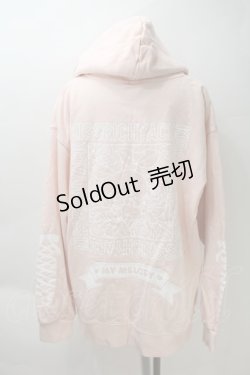 画像2: KRY CLOTHING / サンリオコラボ 裏毛プルオーバーパーカー  ピンク S-25-10-29-022-EL-BL-HR-ZS