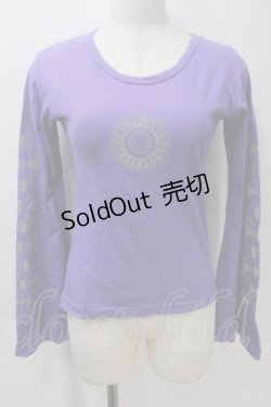 画像1: GOTH / プリント長袖カットソー  パープル S-25-10-29-023-GO-TS-HR-ZS