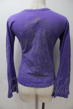 画像2: GOTH / プリント長袖カットソー  パープル S-25-10-29-023-GO-TS-HR-ZS