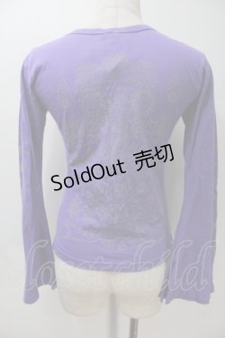 画像2: GOTH / プリント長袖カットソー  パープル S-25-10-29-023-GO-TS-HR-ZS