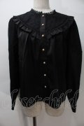 axes femme kawaii / 3wayジャボ付きブラウス  黒 S-25-10-29-026-AX-BL-AS-ZS