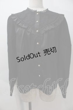 画像1: axes femme kawaii / 3wayジャボ付きブラウス  黒 S-25-10-29-026-AX-BL-AS-ZS