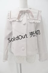 m petit by misako / セーラー襟ショートコート M ピンク S-25-10-29-027-LO-CO-AS-ZS