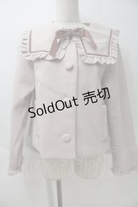 m petit by misako / セーラー襟ショートコート M ピンク S-25-10-29-027-LO-CO-AS-ZS