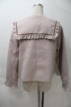 画像2: m petit by misako / セーラー襟ショートコート M ピンク S-25-10-29-027-LO-CO-AS-ZS