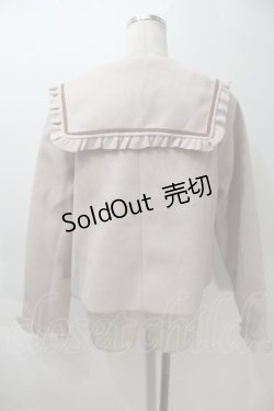 画像2: m petit by misako / セーラー襟ショートコート M ピンク S-25-10-29-027-LO-CO-AS-ZS