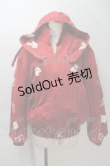 PINK HOUSE / テディ刺繍ブルゾン  赤 S-25-10-29-028-LO-JA-AS-ZS