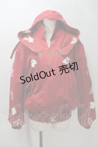 PINK HOUSE / テディ刺繍ブルゾン  赤 S-25-10-29-028-LO-JA-AS-ZS