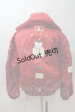 画像2: PINK HOUSE / テディ刺繍ブルゾン  赤 S-25-10-29-028-LO-JA-AS-ZS