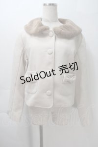 m petit by misako / ファー襟ショートコート M ベージュ S-25-10-29-030-LO-CO-AS-ZS