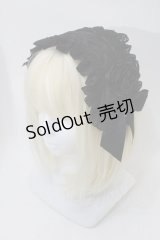 Hoshibako Works / ローズ・レディヘッドドレス  黒 S-25-10-29-004-LO-AC-HR-ZS