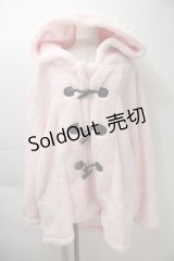 KRY CLOTHING / 「MOKOMOKO2020」ボアBIGフードダッフル  ピンク S-25-10-29-031-EL-CO-HR-ZS