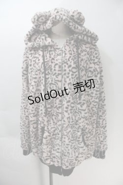 画像1: KRY CLOTHING / 「NEKOKAKUMA」 ファーパーカー  ピンク S-25-10-29-032-EL-CO-HR-ZS