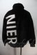 画像2: NieR Clothing / ロゴファーブルゾン  黒x白 S-25-10-29-034-PU-CO-HR-ZS (2)