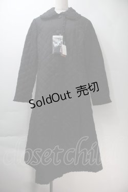 画像1: PINK HOUSE / キルティングロングコート  黒 S-25-10-29-035-LO-CO-AS-ZS