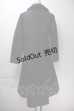 画像2: PINK HOUSE / キルティングロングコート  黒 S-25-10-29-035-LO-CO-AS-ZS