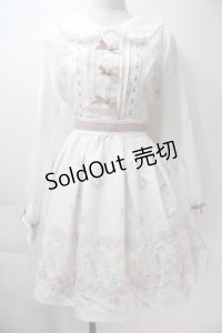 LIZ LISA / Cup cake Bunny柄ワンピース  白 S-25-10-29-038-LO-OP-HR-ZS