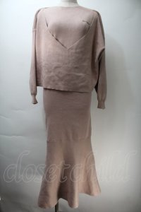 NieR Clothing / ニットトップス＆ワンピース  ベージュ S-25-10-29-040-PU-OP-HR-ZS