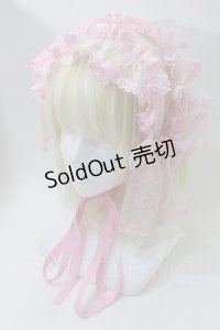 metamorphose / Fairyフリルヘッドドレス  ピンク S-25-10-29-005-ME-AC-AS-ZS