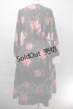 画像3: axes femme NOSTALGIE / 刺繍襟花柄ワンピース  黒 S-25-10-29-043-AX-OP-AS-ZS