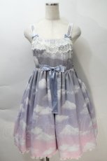 画像1: Angelic Pretty / Misty Sky Brilliant ColorジャンパースカートSet  Melancholic Moon(グレー×ピンク) S-25-10-30-037-AP-OP-AS-ZS (1)